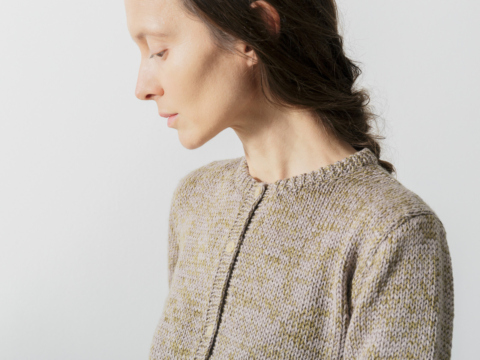 Crew-neck cardigan Image