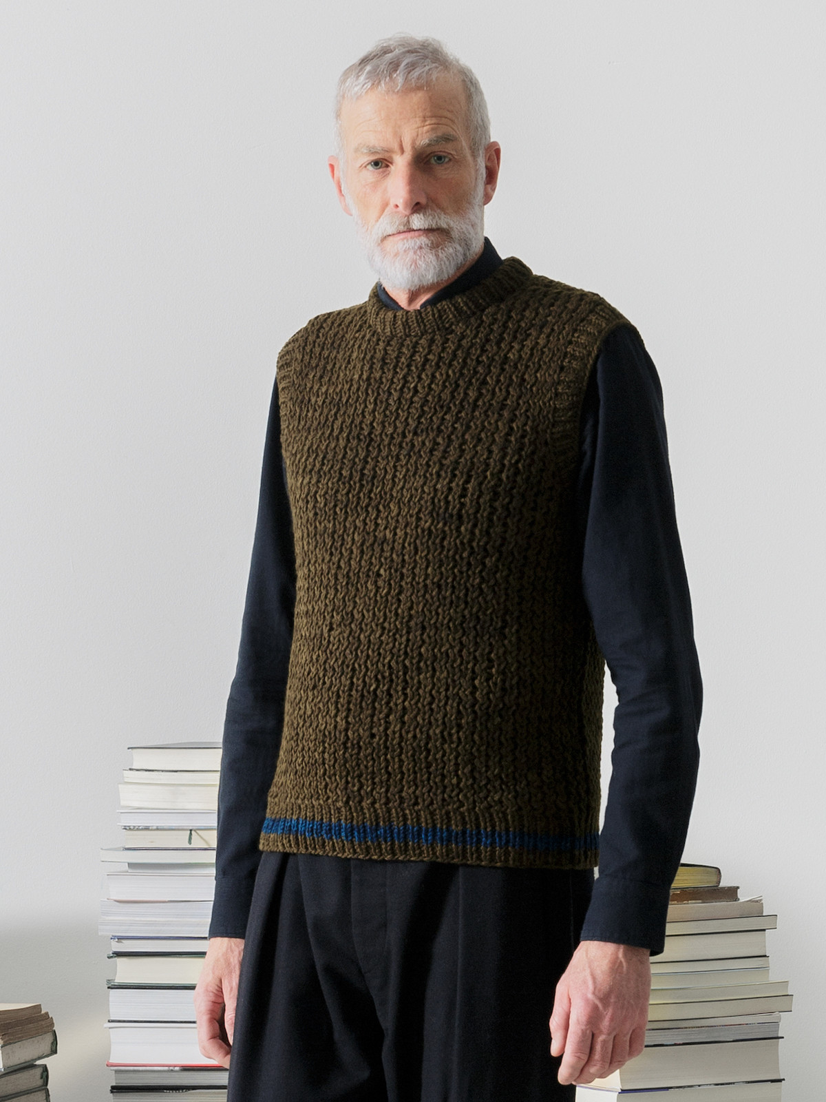 Open knit vest Image