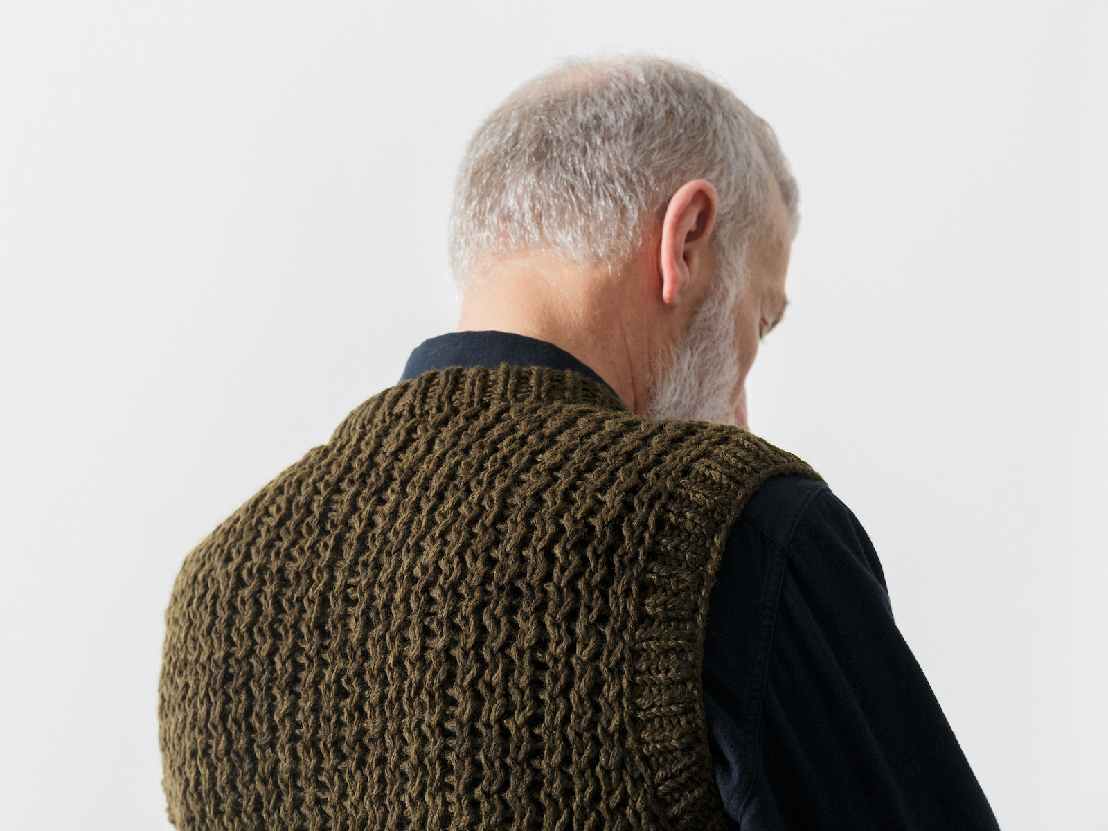 Open knit vest Image