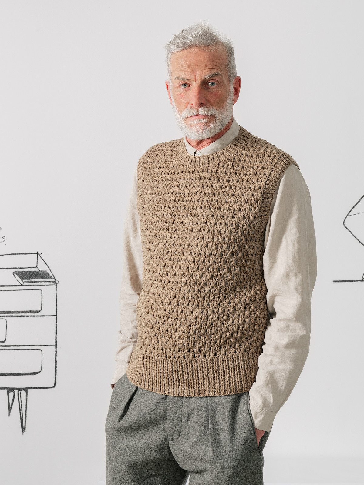 Open-knit vest Image