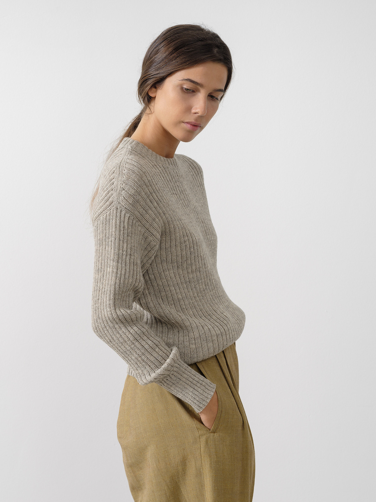 the Ribbed sweater (by Knitbrary) | KNITBRARY