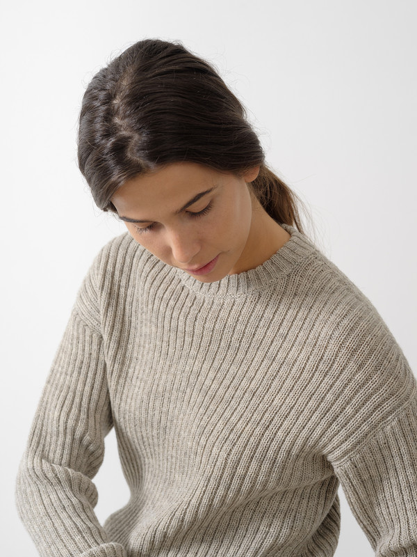 the Ribbed sweater (by Knitbrary) | KNITBRARY
