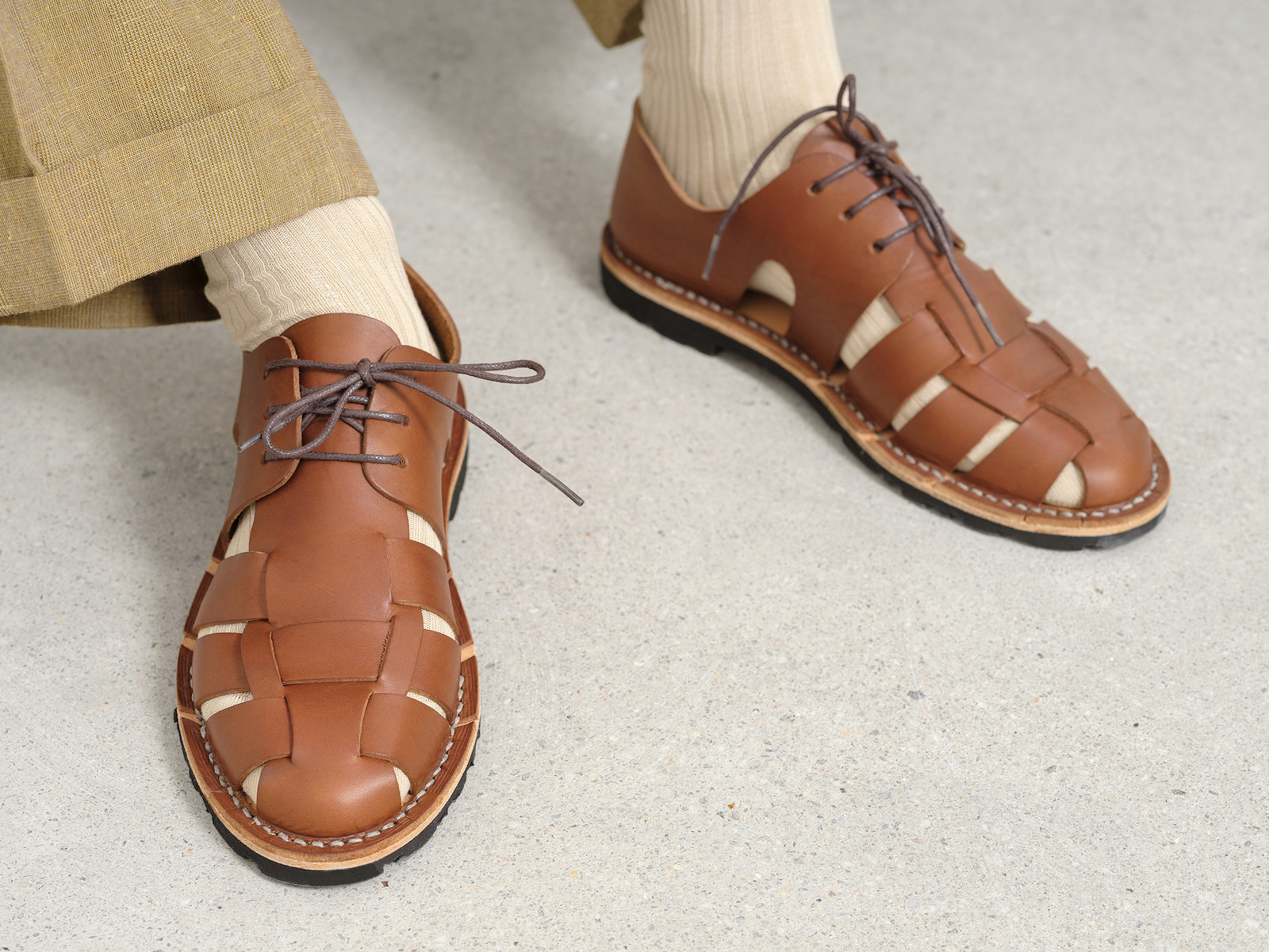 Artisanal sandal shoes (by Steve Mono) | KNITBRARY