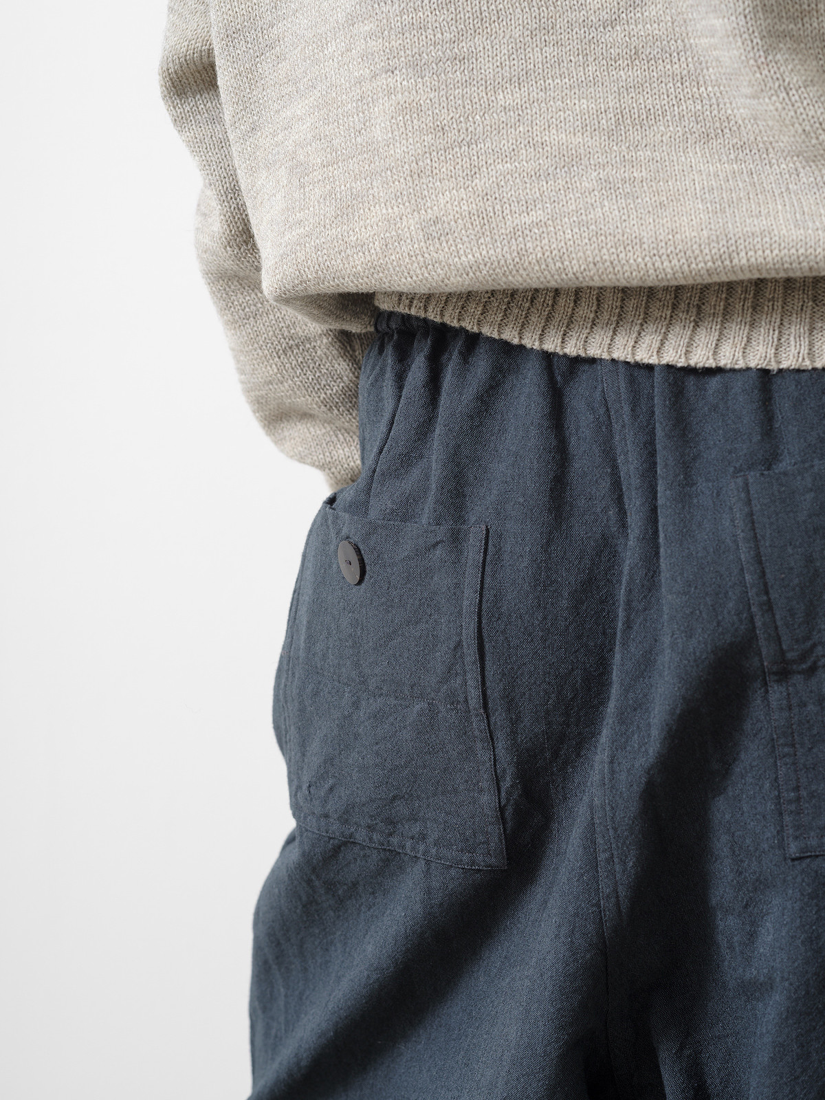Ink wool cotton maxi trousers II Image Ink wool cotton maxi trousers II Image