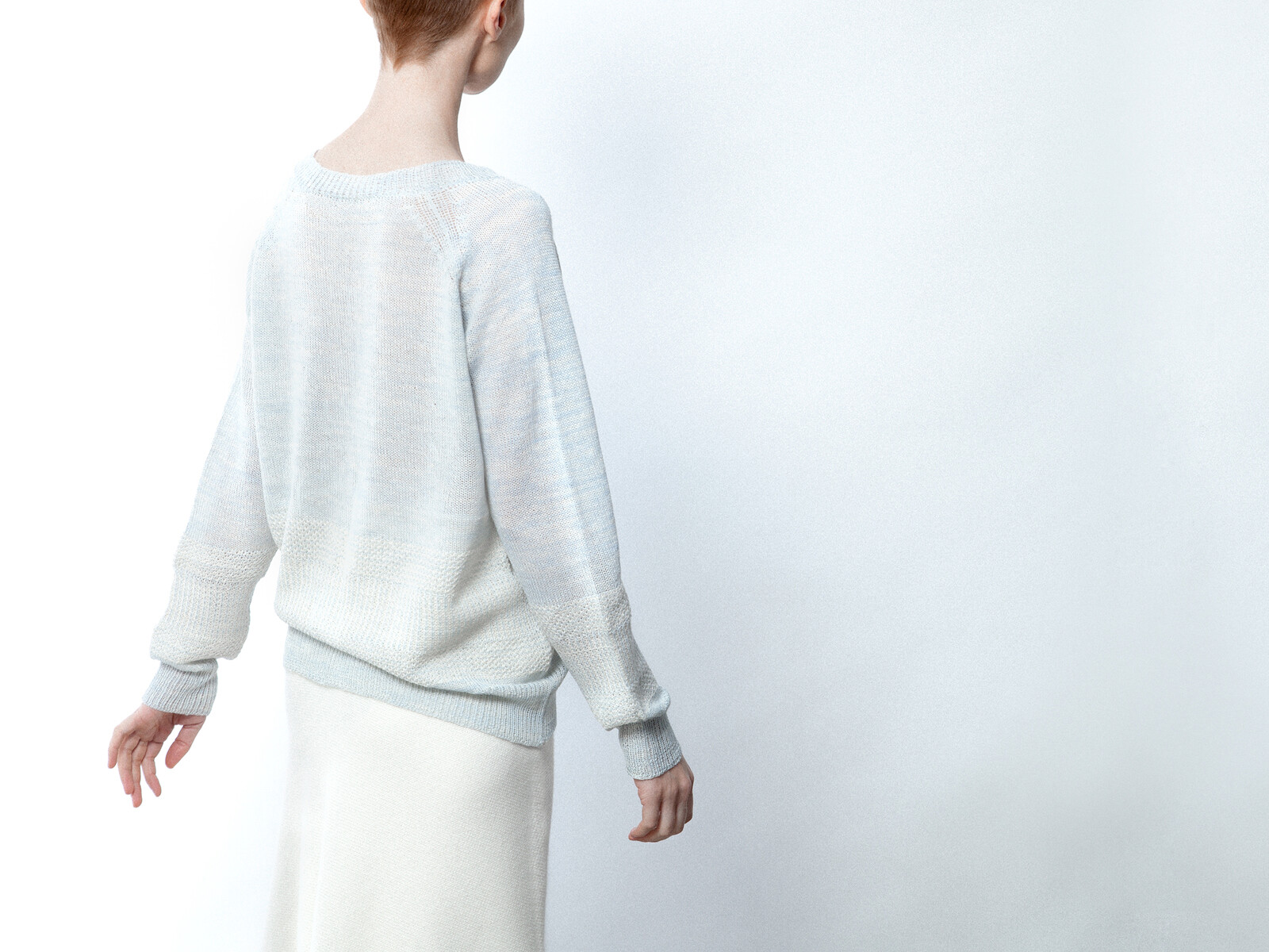 Jacquard v-neck sweater Image