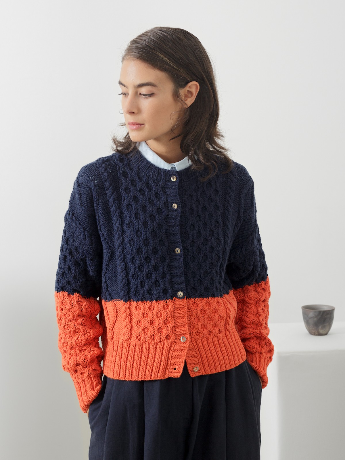 Cables cardigan KNITBRARY