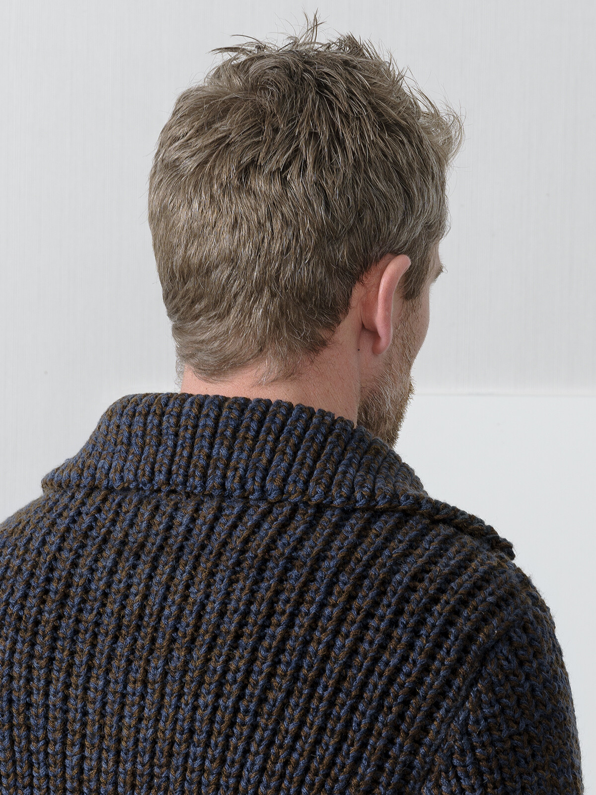 Collar fisherman cardigan Image