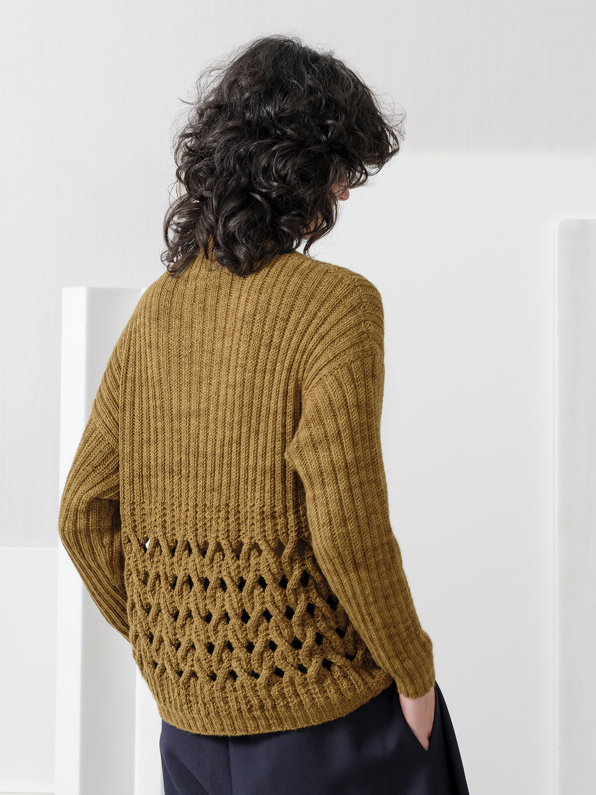 Open braided sweater Image Open braided sweater Image