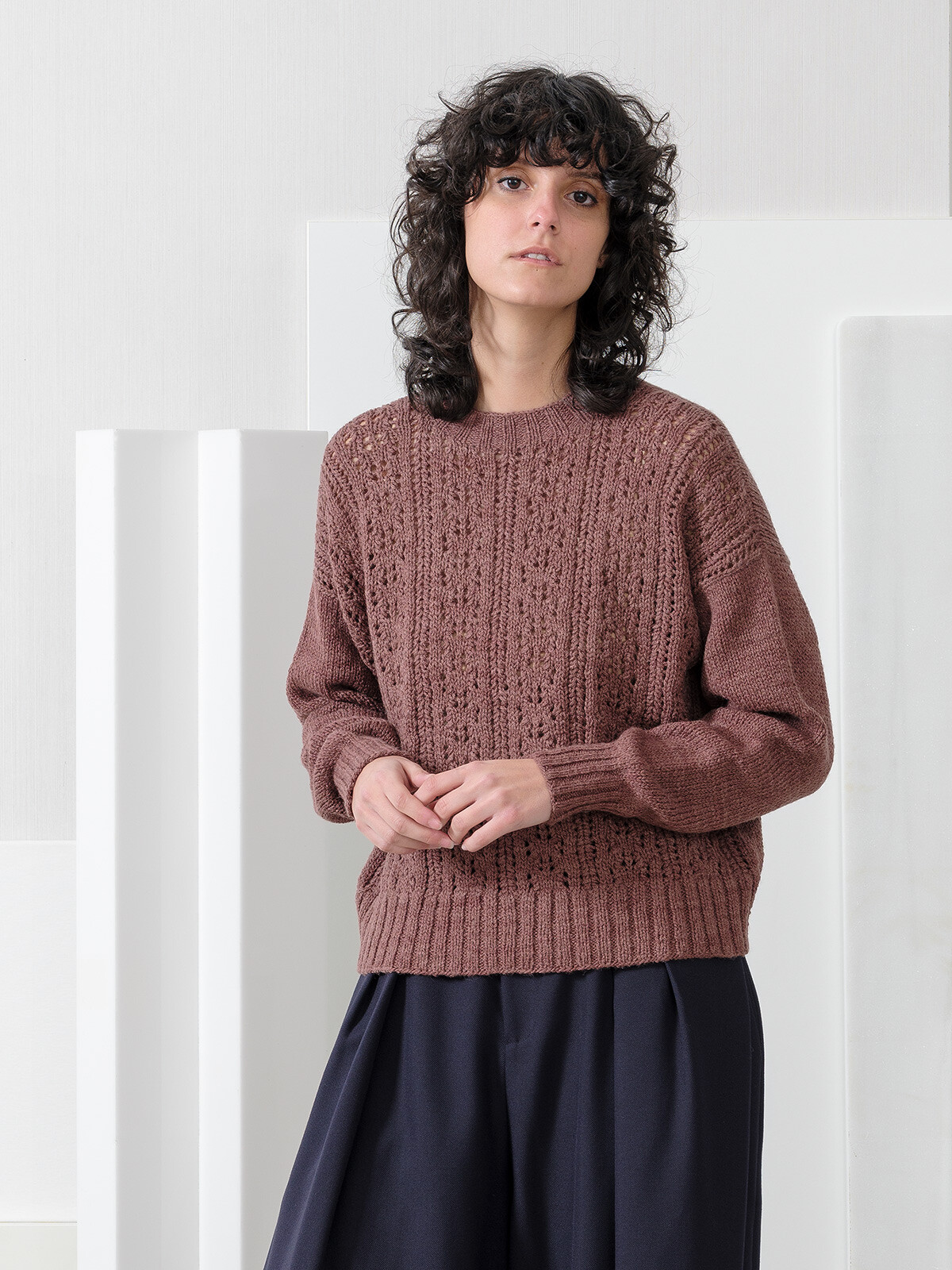 A-line lacy sweater Image