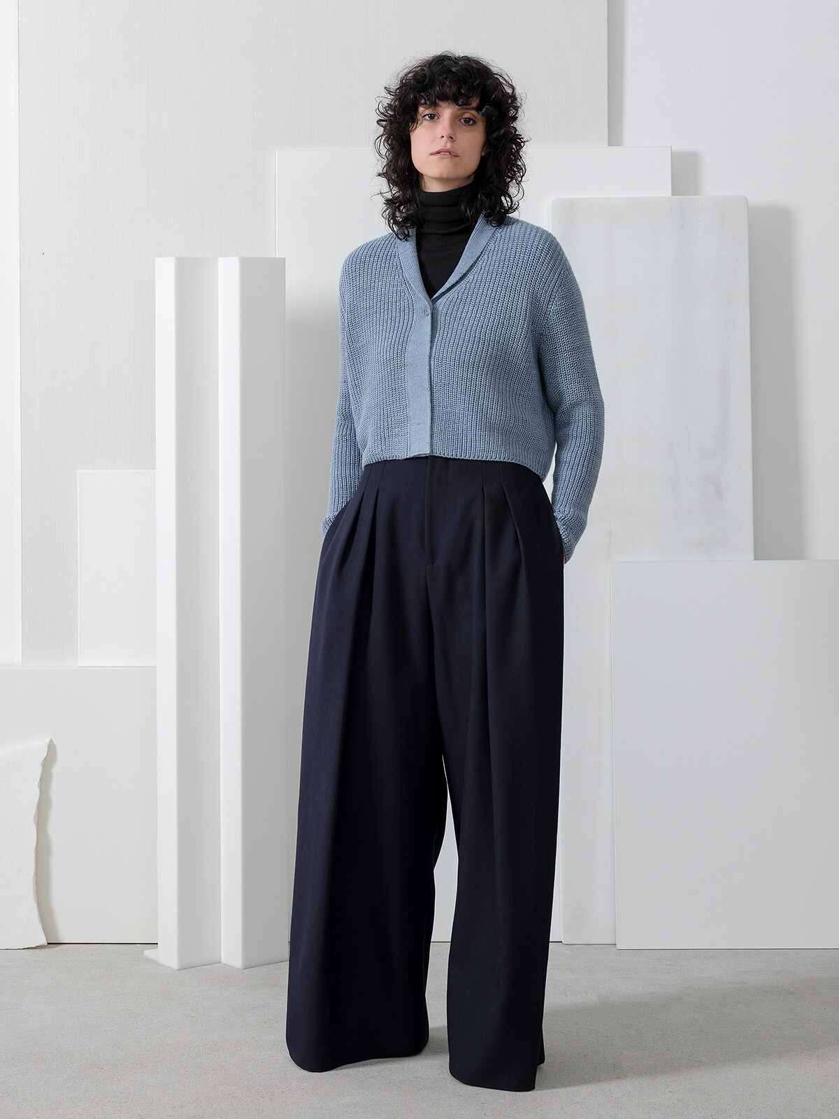 Shawl fisherman cardigan Image Shawl fisherman cardigan Image