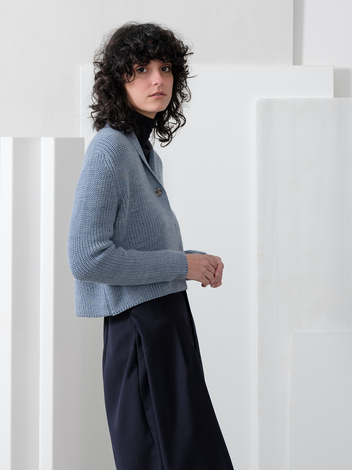 Shawl fisherman cardigan Image Shawl fisherman cardigan Image
