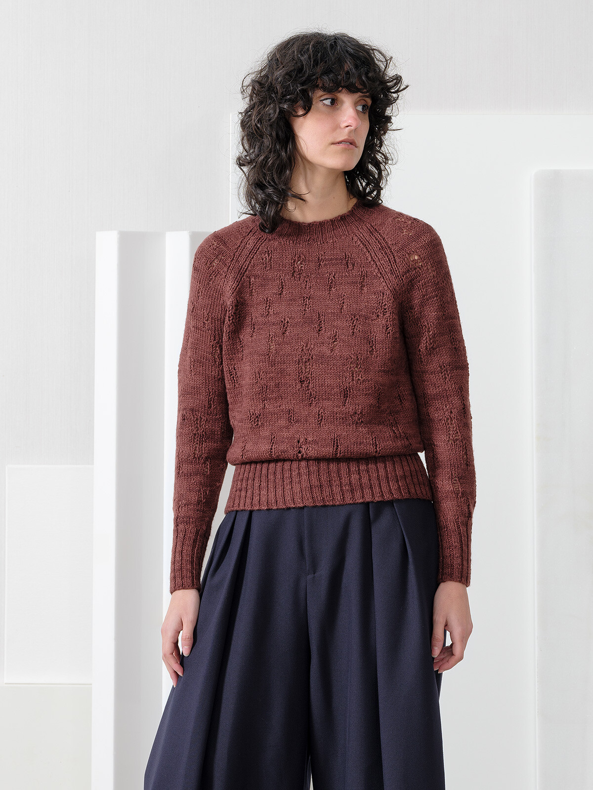 Open stitches sweater Image