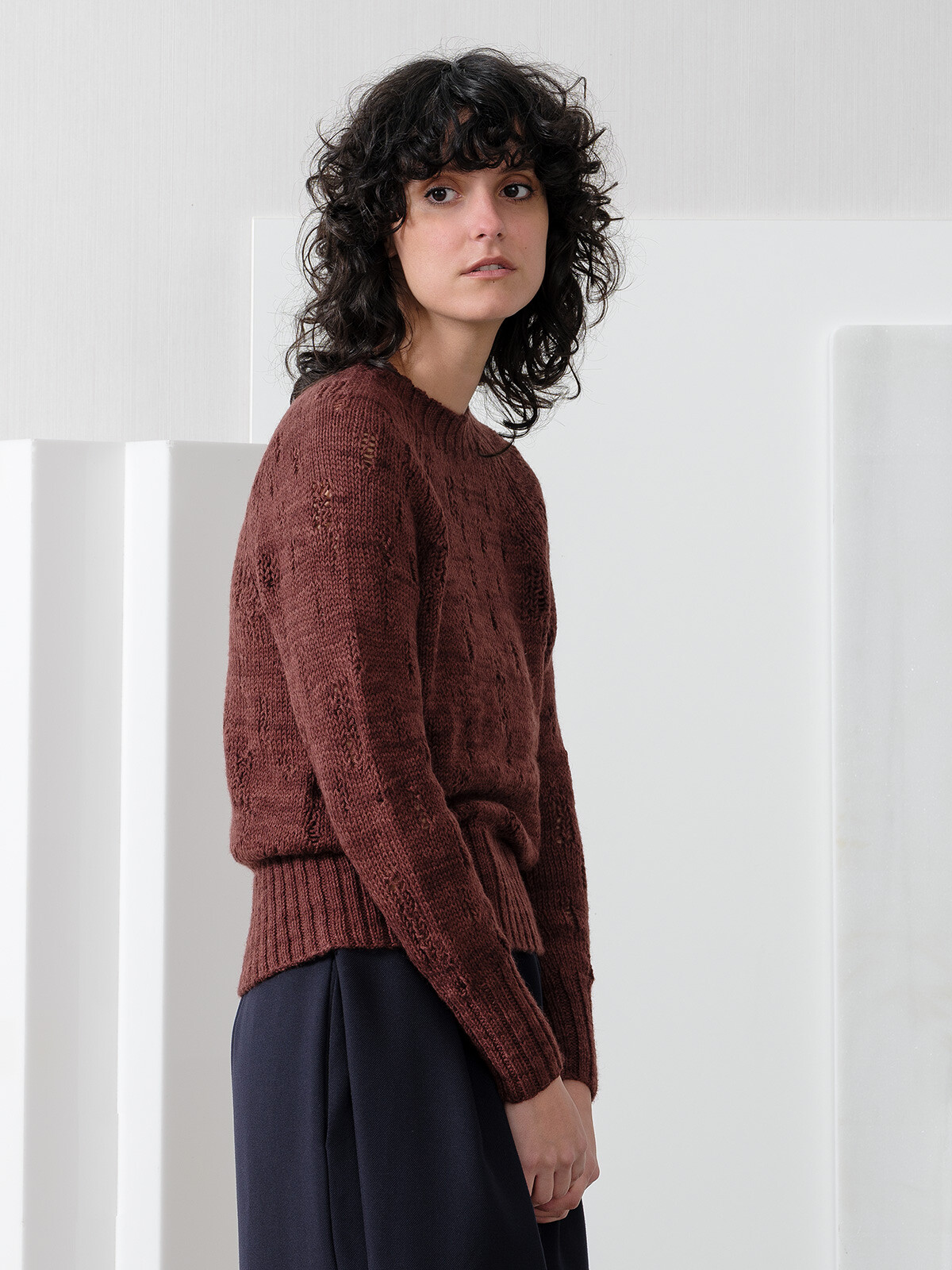 Open stitches sweater Image
