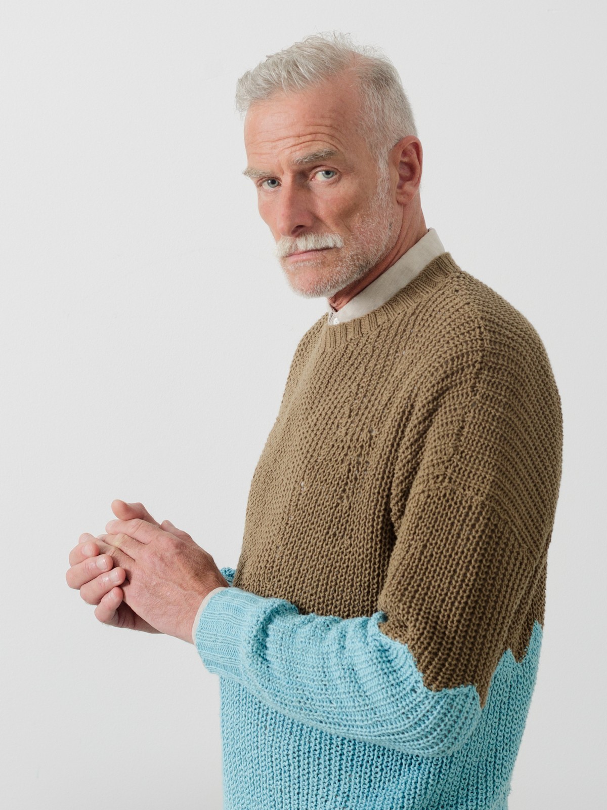 Two tones fisherman sweater Image