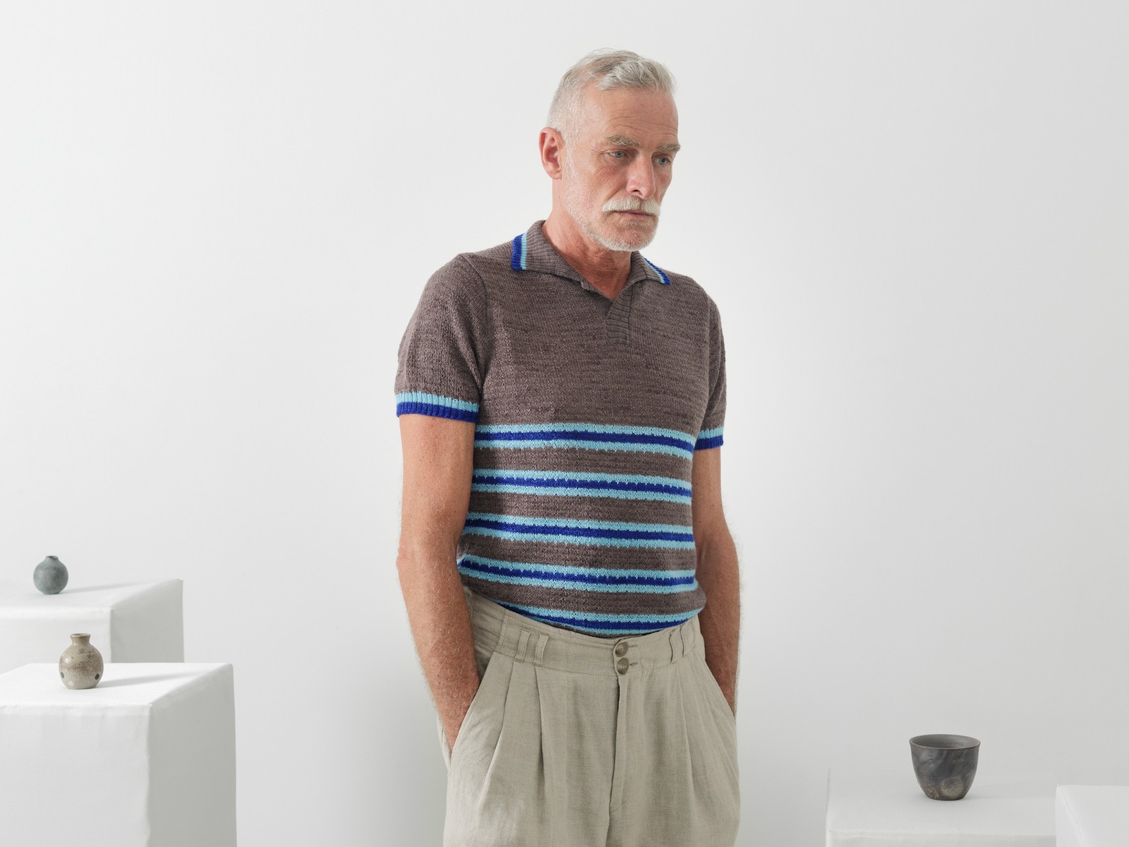 Striped polo Image