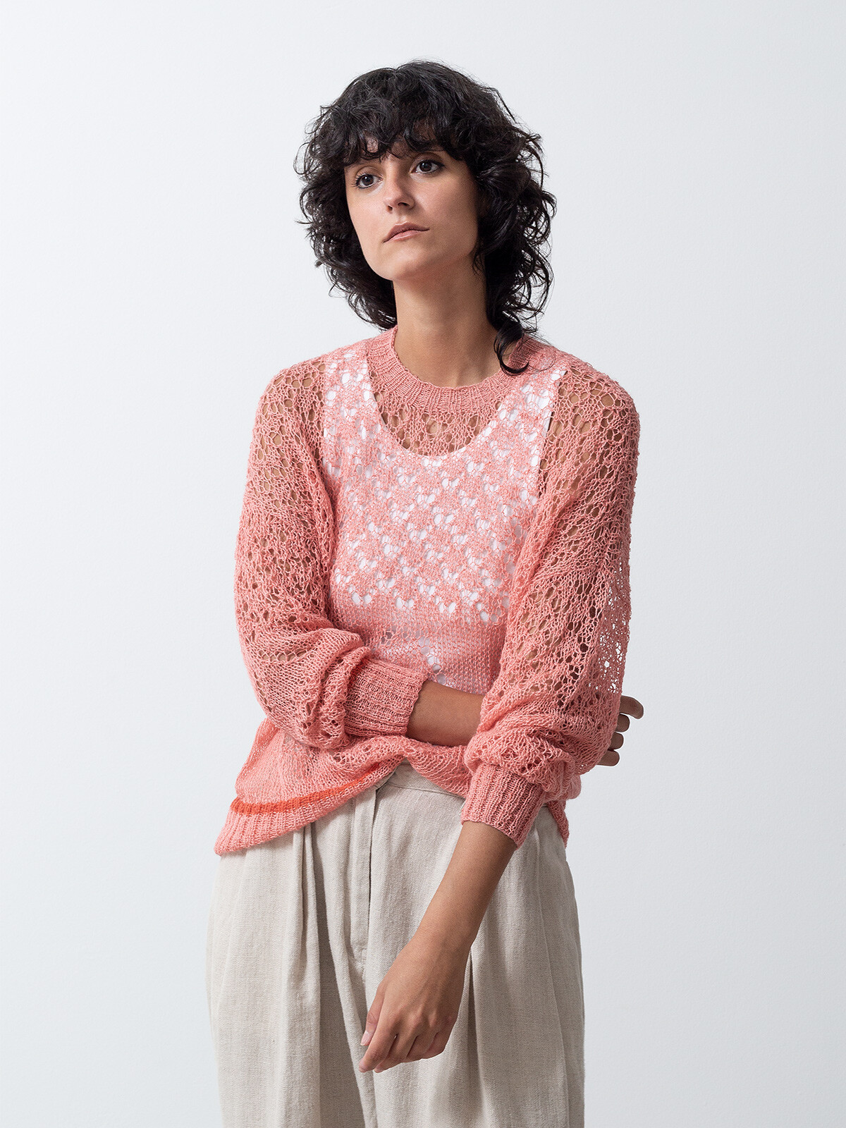 A-line lacy sweater Image