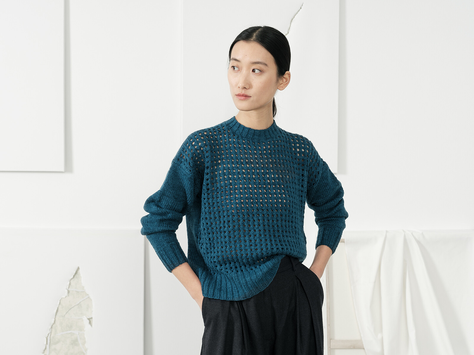 Open-work sweater Image