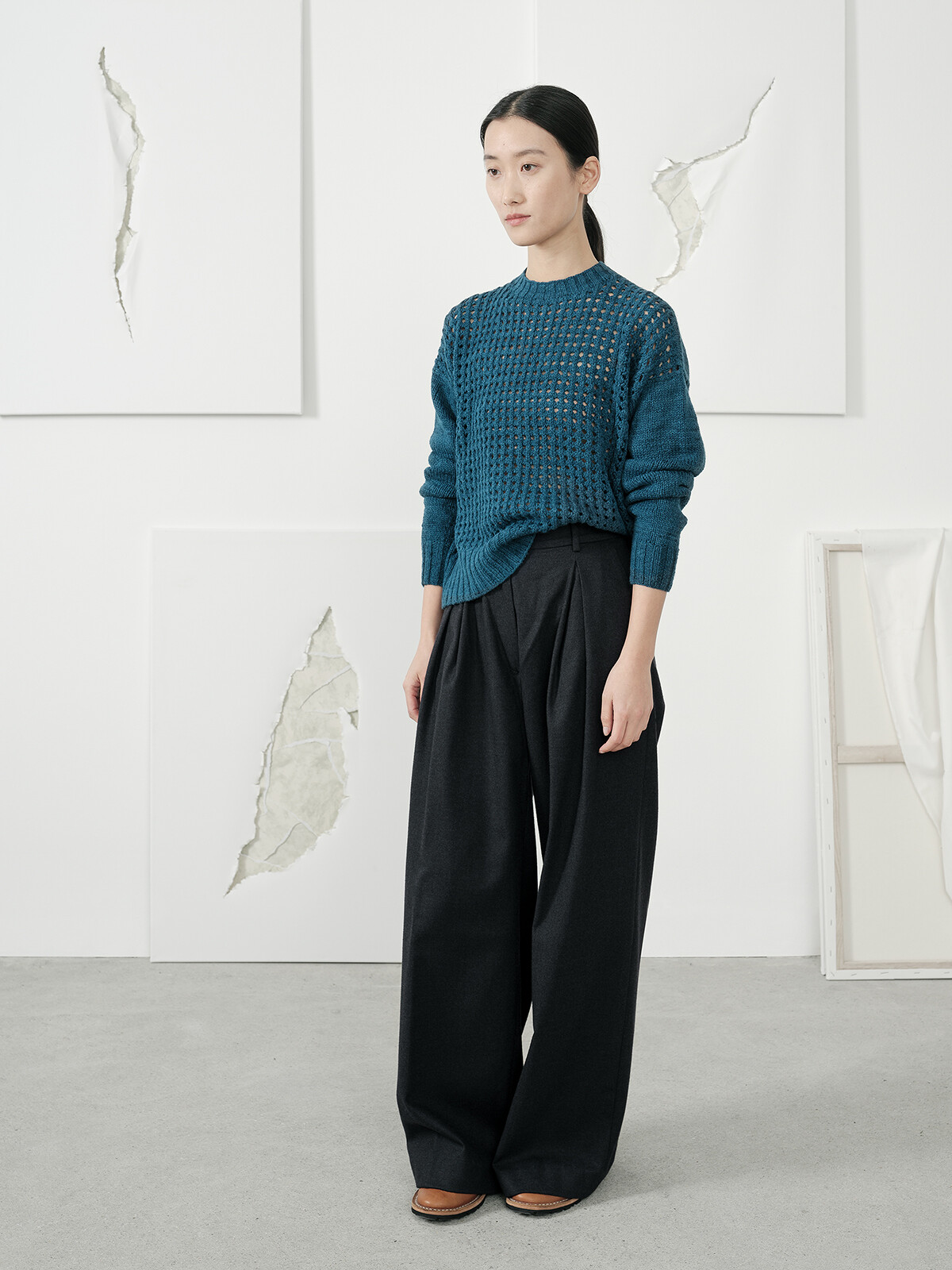 Open-work sweater | KNITBRARY