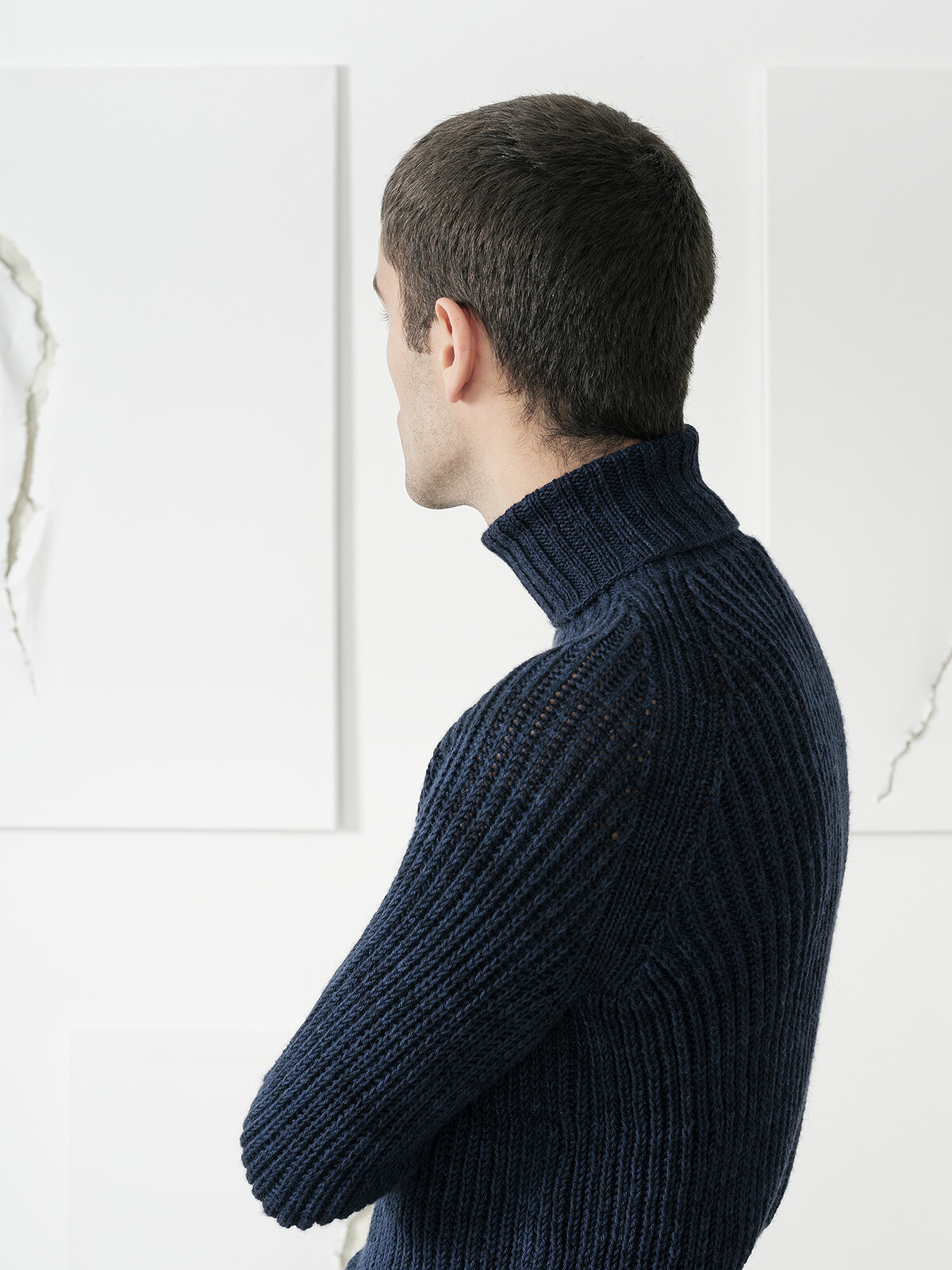 High-neck fisherman sweater Image High-neck fisherman sweater Image