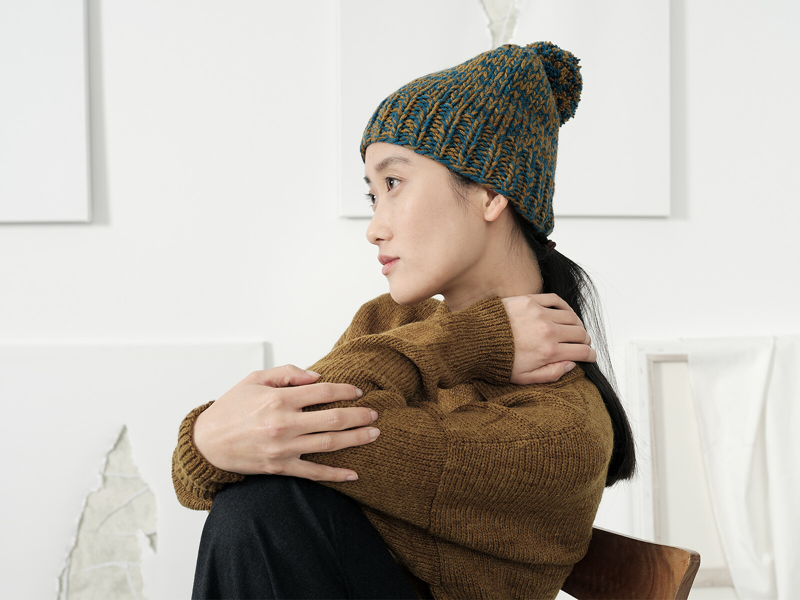 Pompom beanie Image