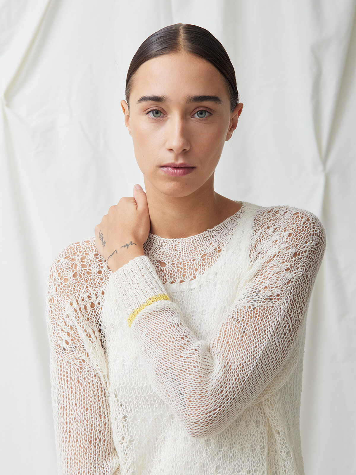 A-line lacy sweater Image A-line lacy sweater Image