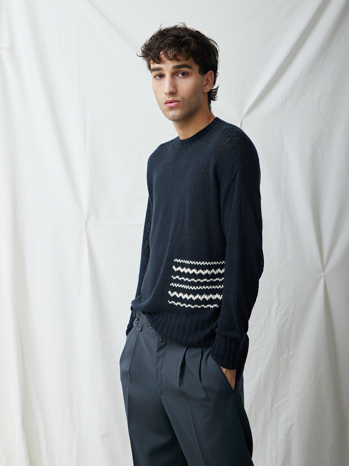 Maritime embroidery sweater Image
