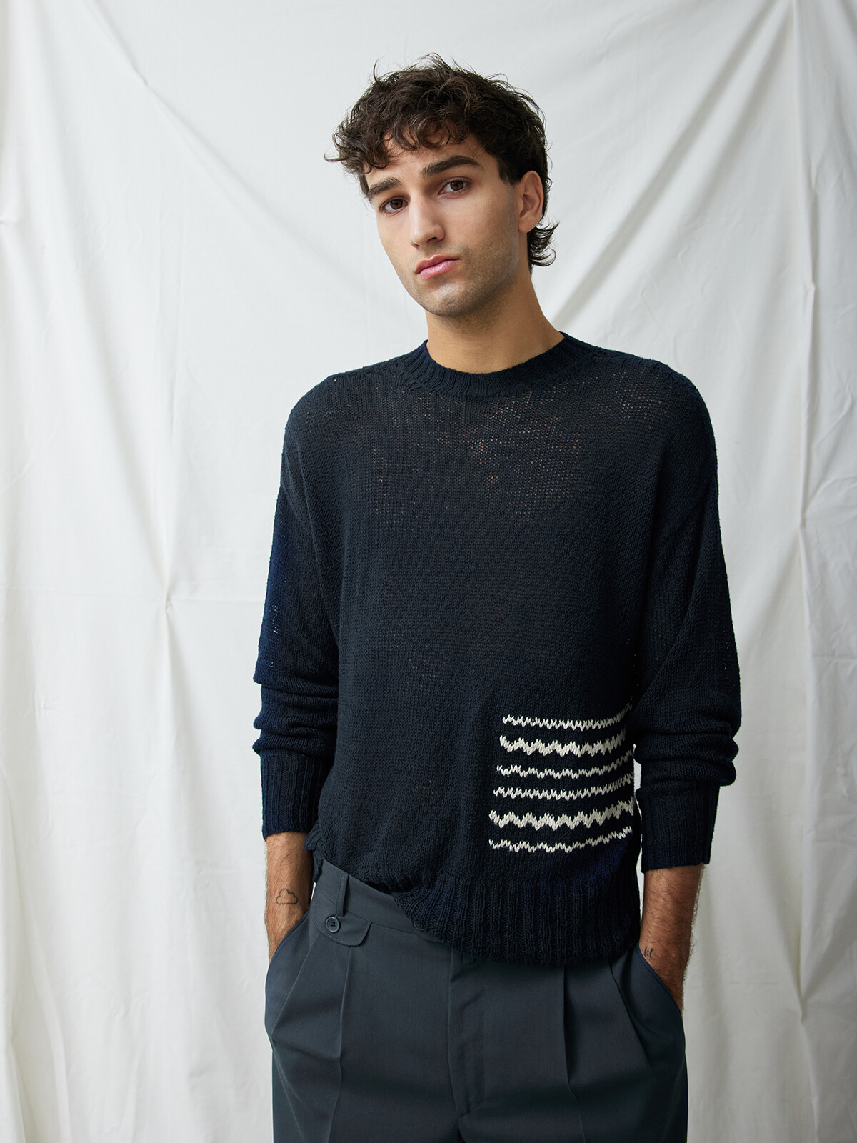 Maritime embroidery sweater Image