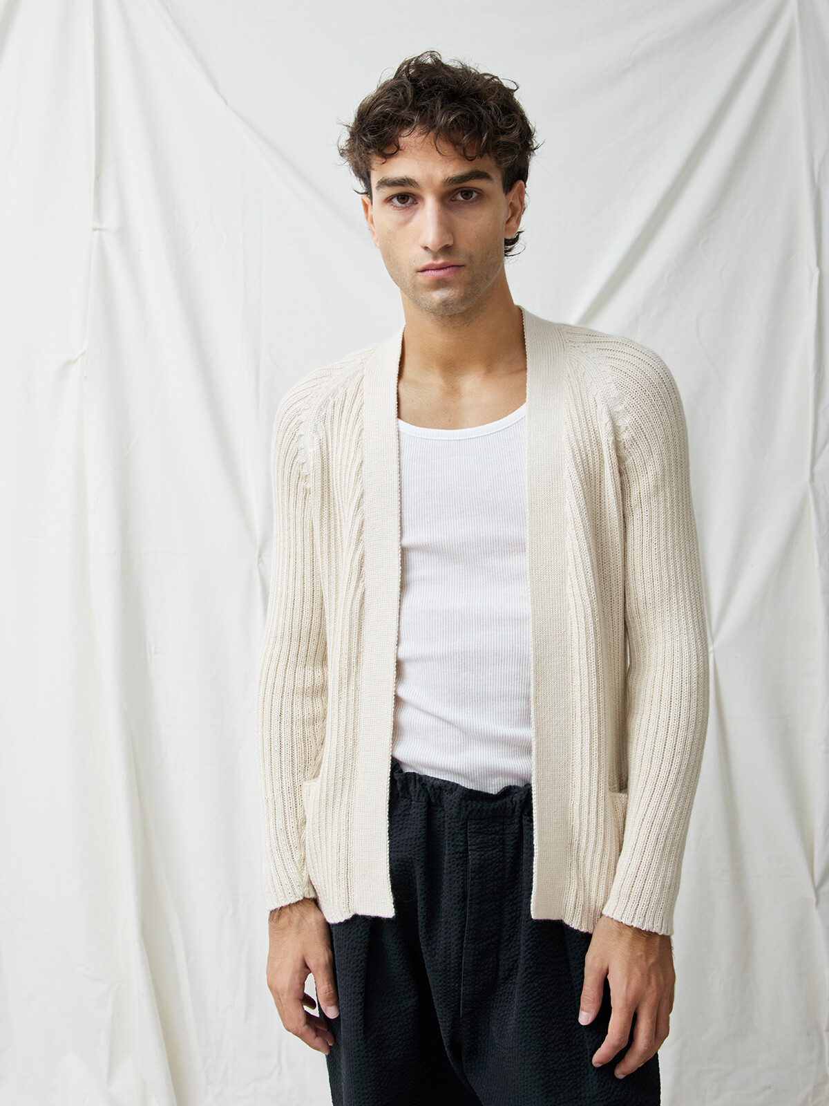 Ribbed cardigan Image Ribbed cardigan Image