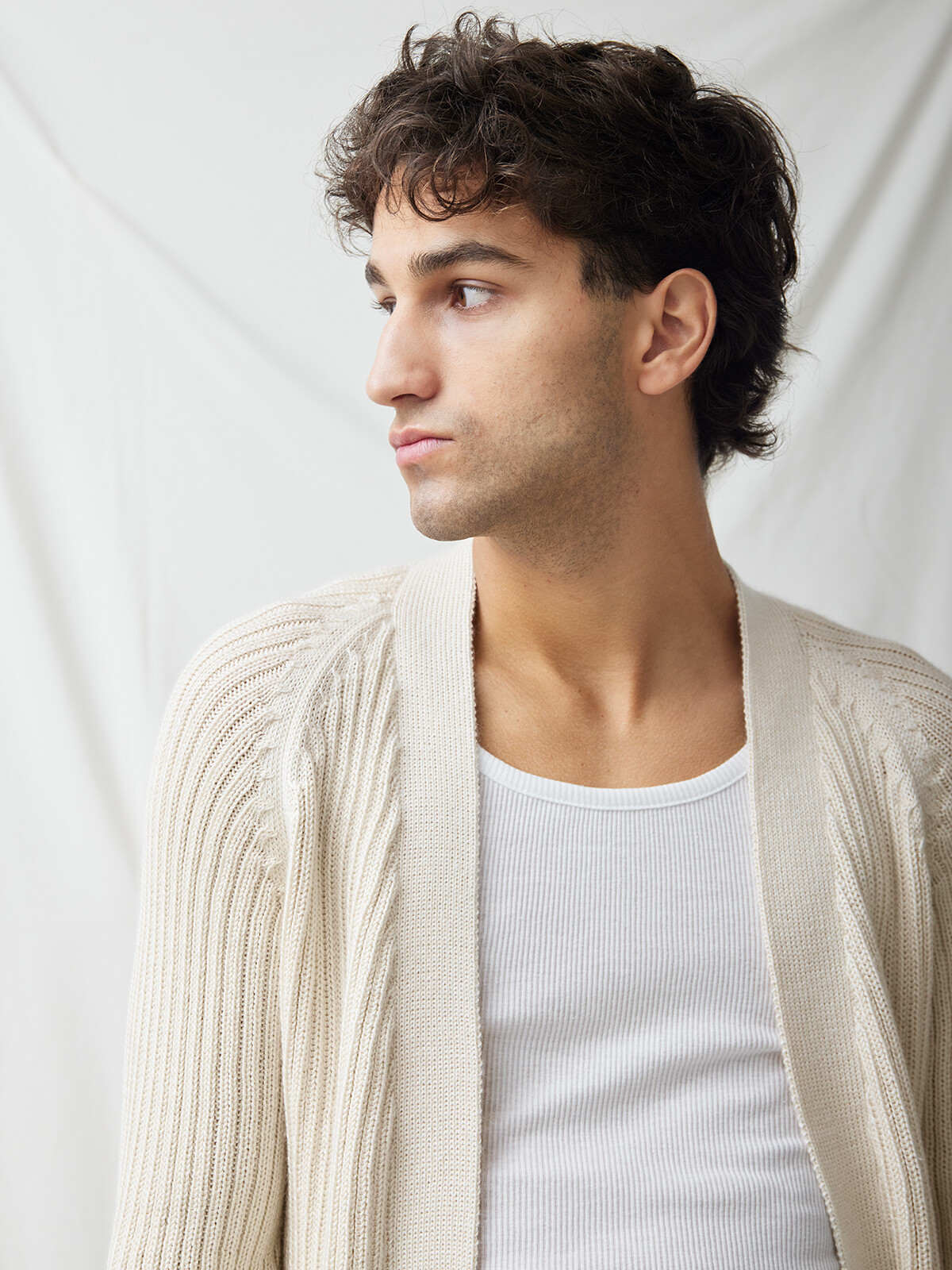 Ribbed cardigan Image Ribbed cardigan Image