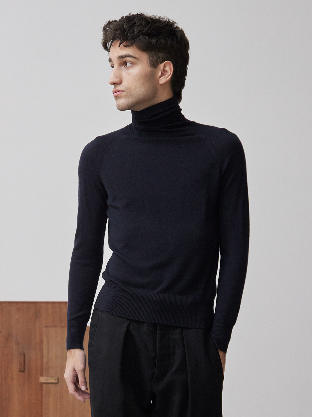 Vicuña roll-neck sweater Image