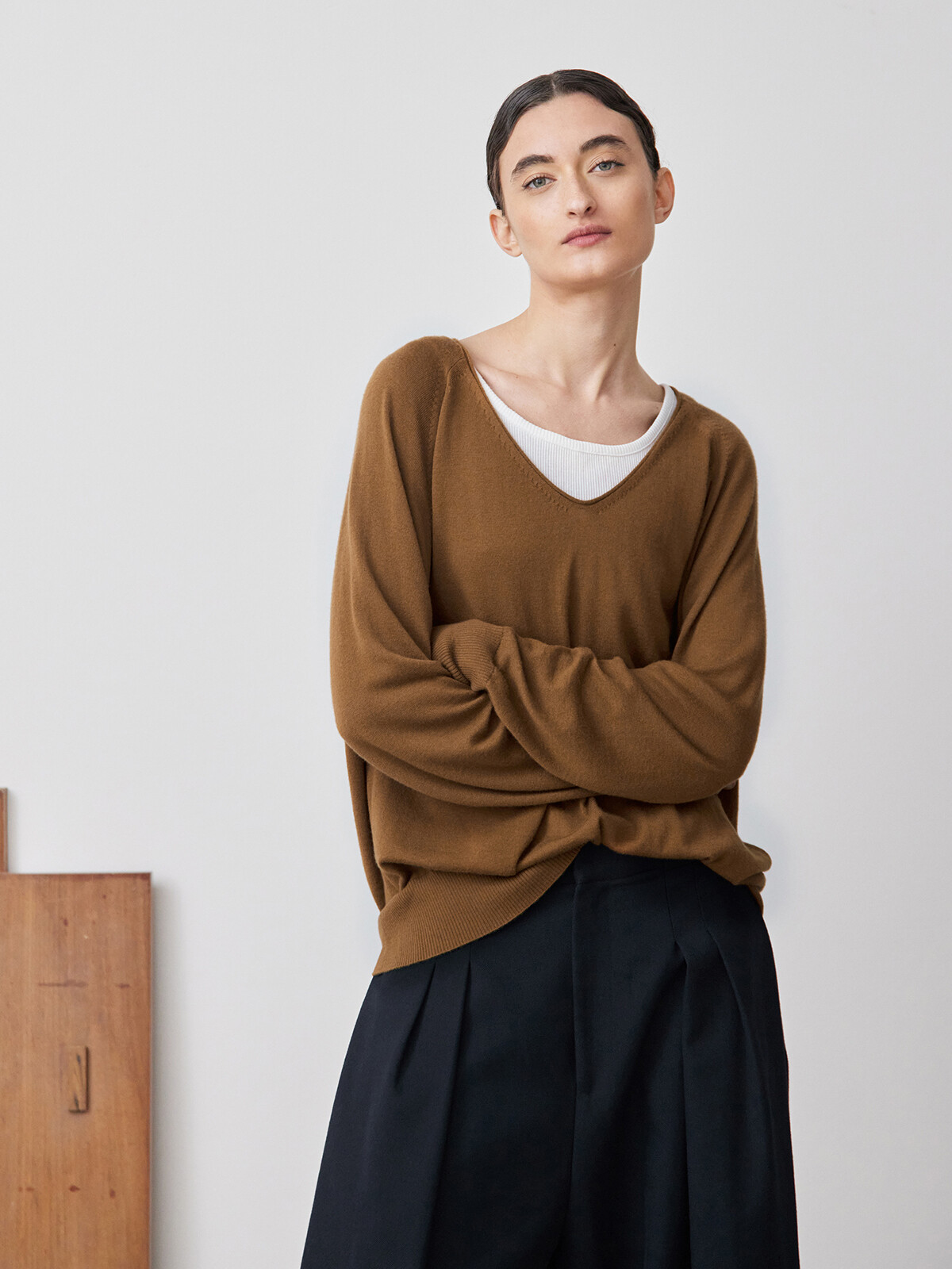 Vicuña v-round sweater Image