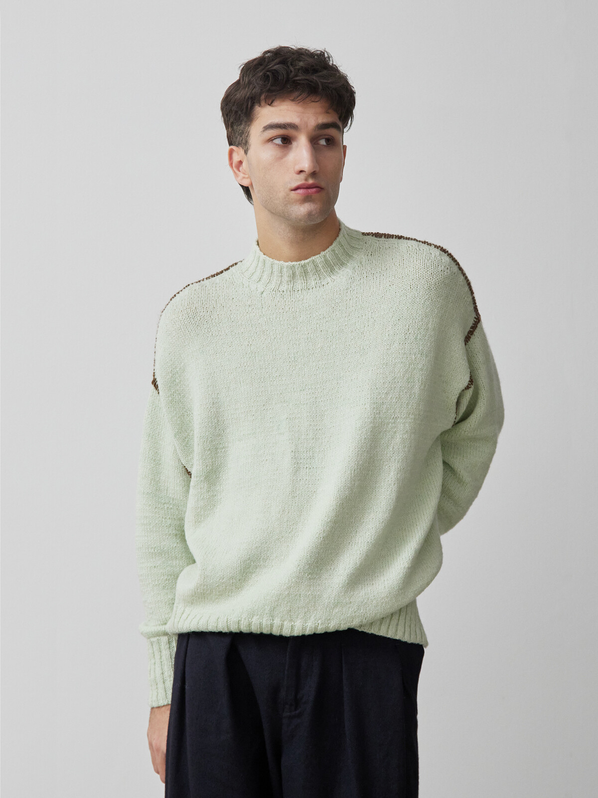 Baseball stitch sweater Image