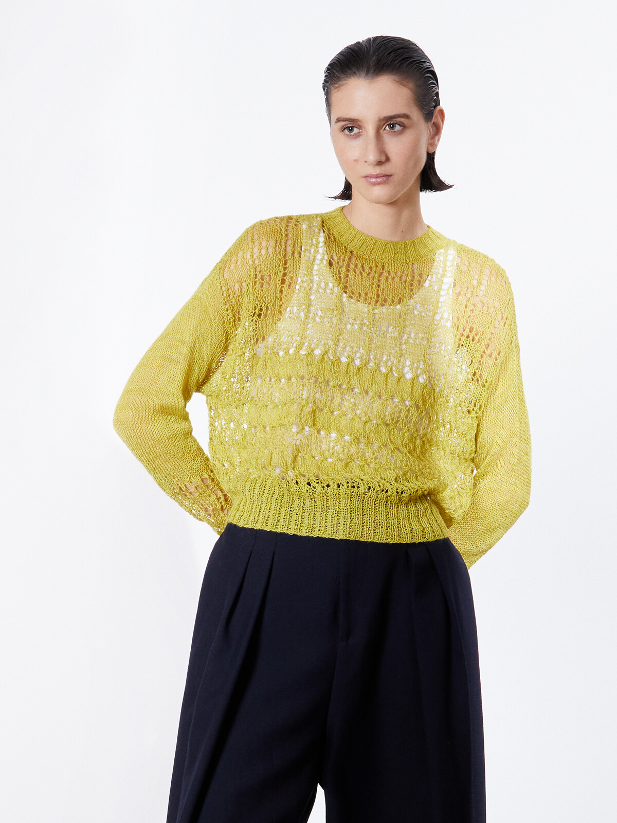 Lacy stitch sweater