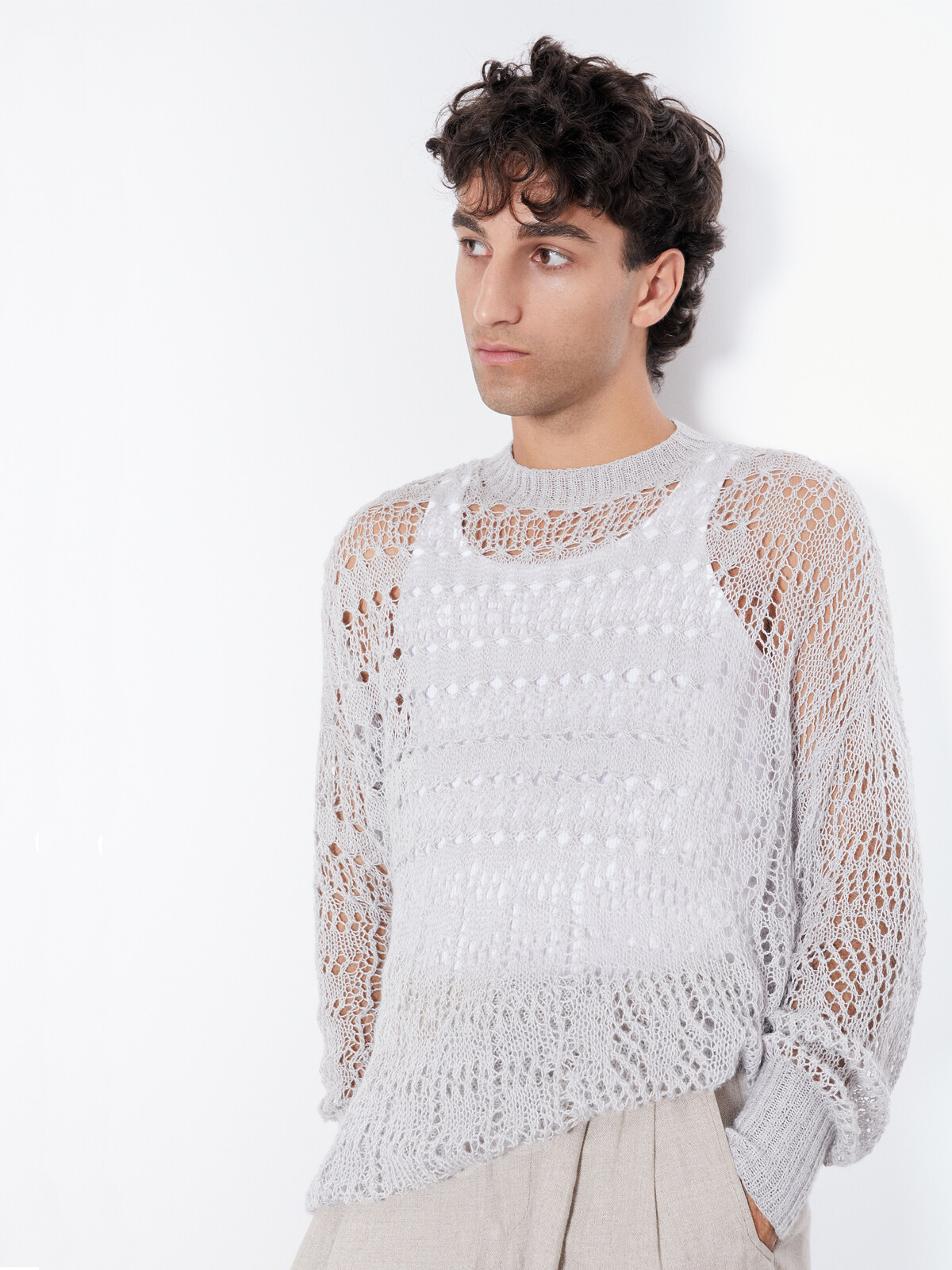Mosaic lace sweater Image