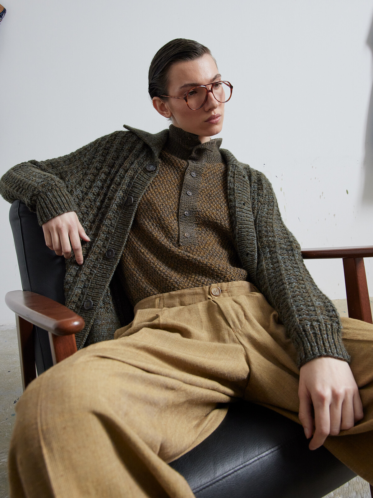 ☆アモーメント☆GRANDPA CARDIGAN (MEN)☆メンズ カーディガン