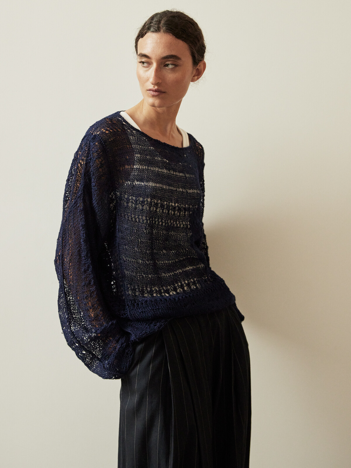 Paneled pattern sweater Image