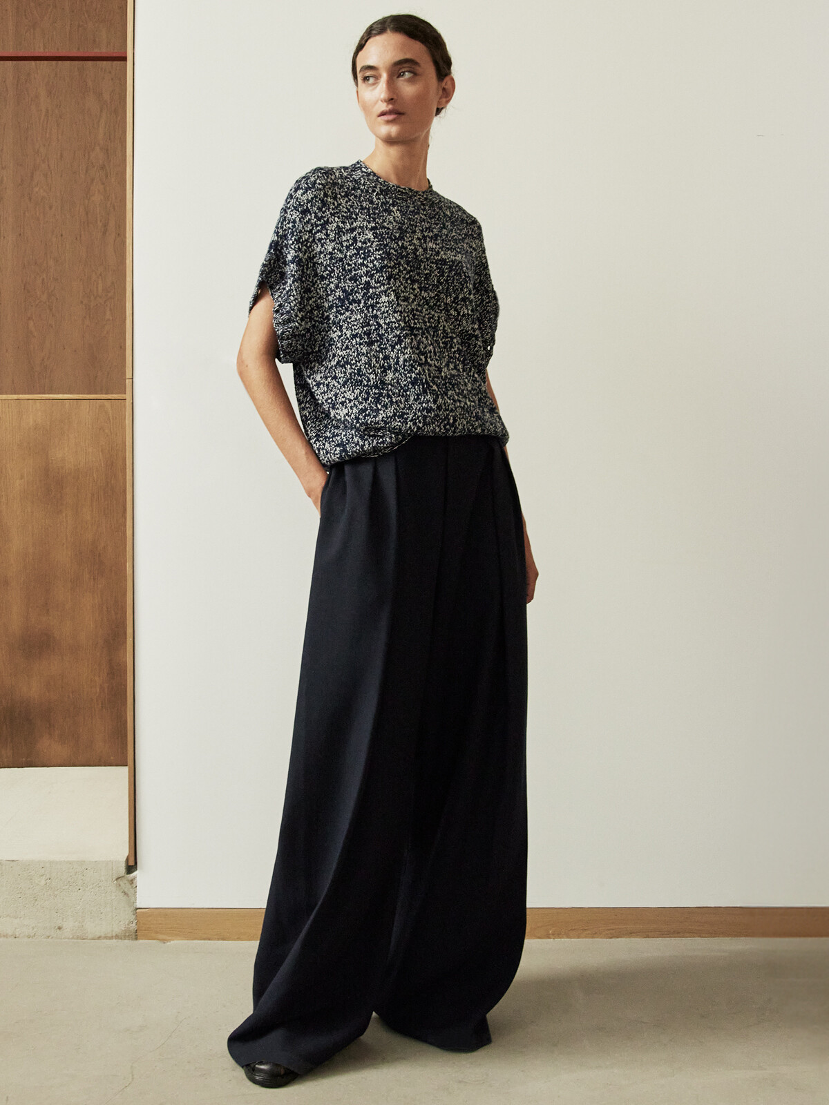 Buttoned sleeve sweater Image