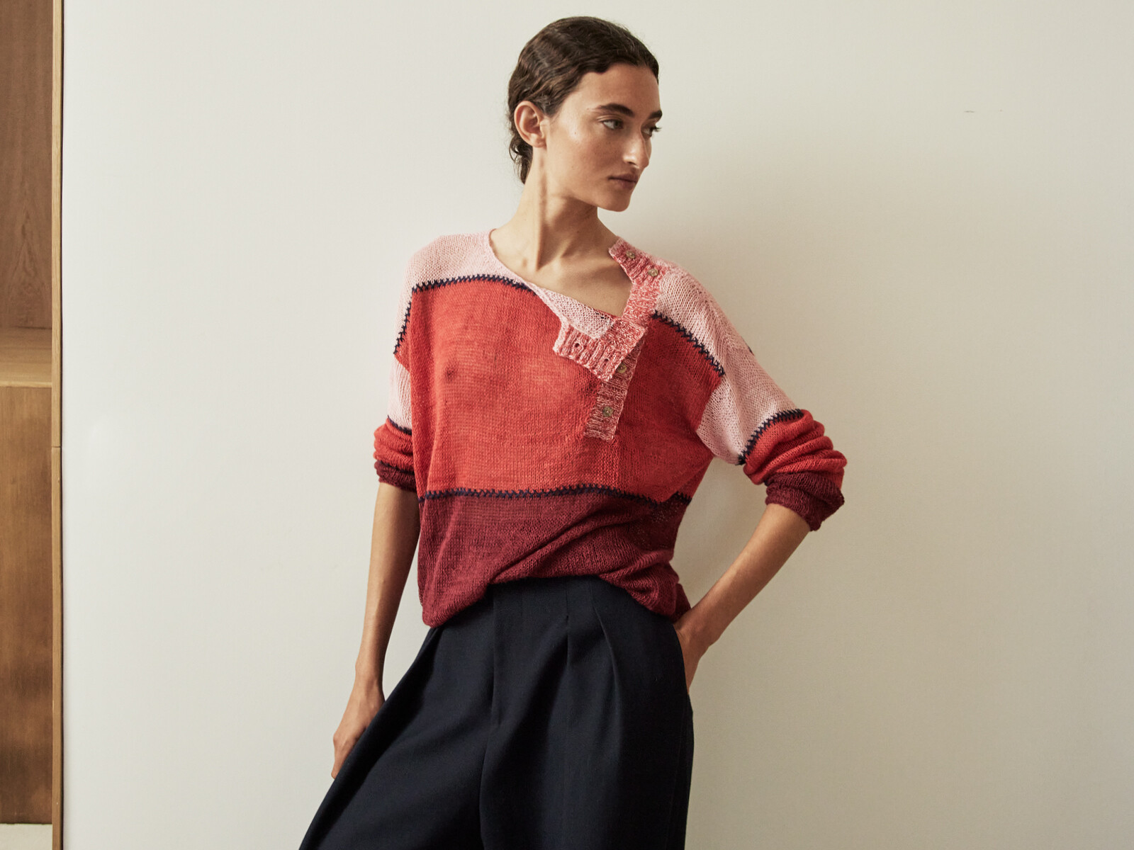 Front buttoned sweater Image