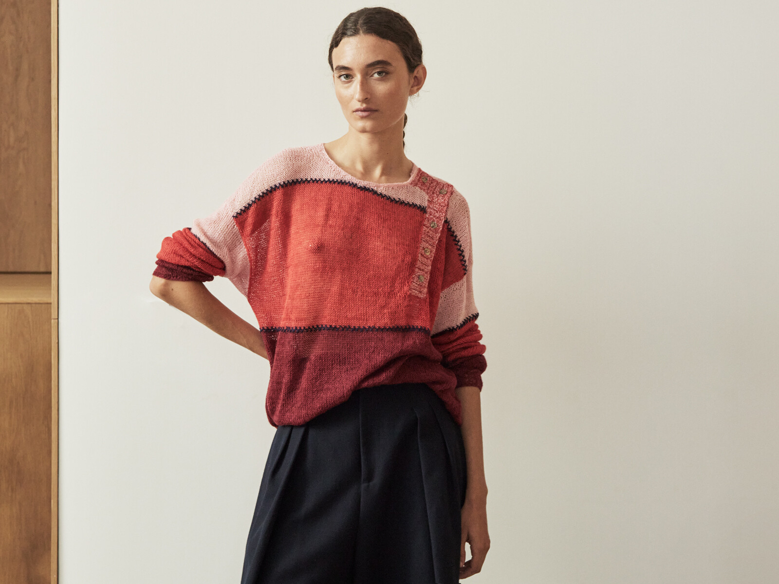 Front buttoned sweater Image