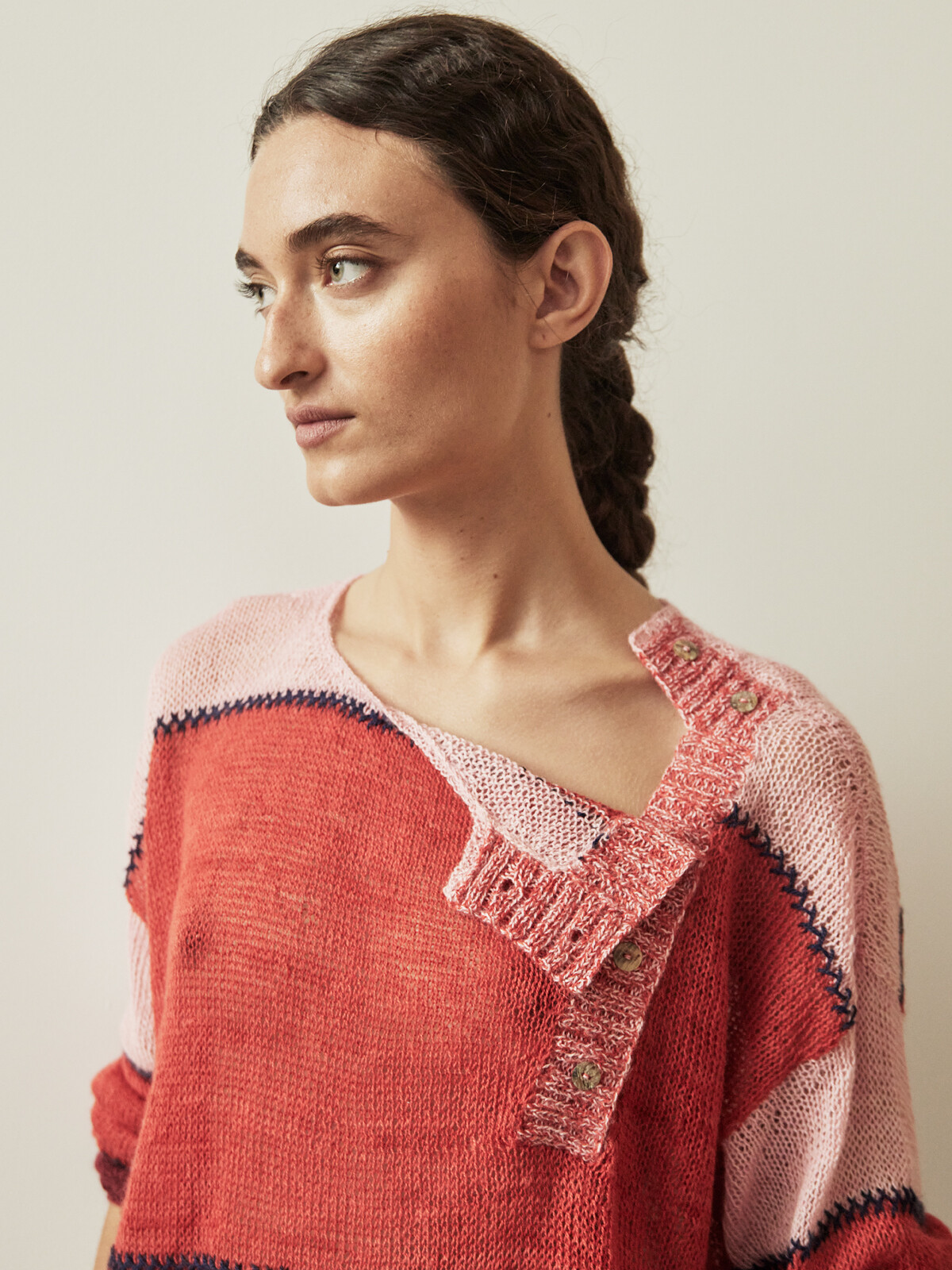 Front buttoned sweater Image