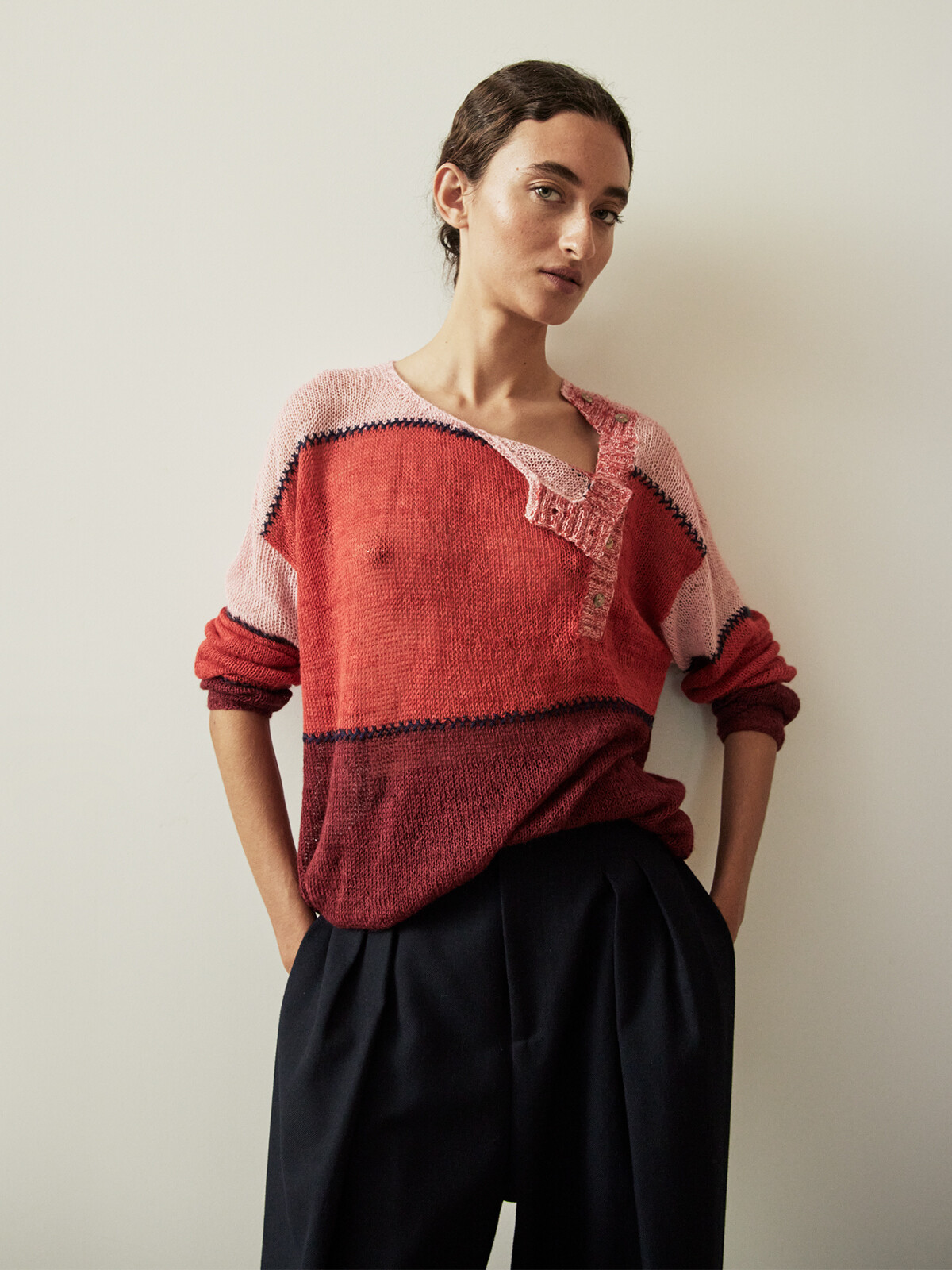 Front buttoned sweater Image