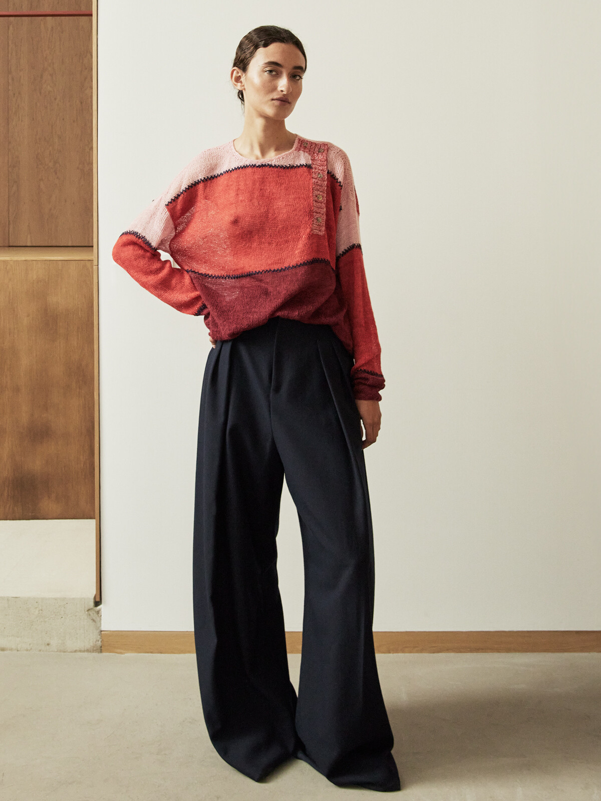 Front buttoned sweater Image