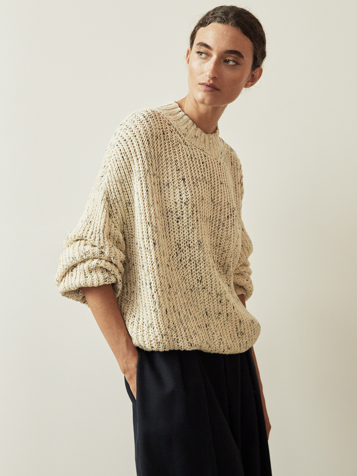Buttoned fisherman sweater Image
