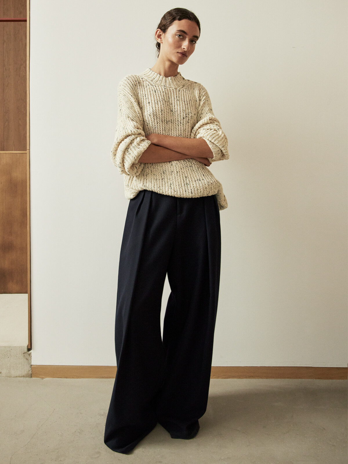 Buttoned fisherman sweater Image