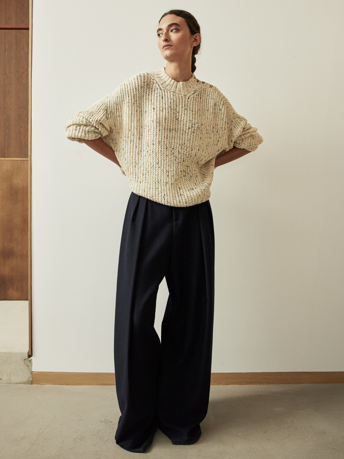 Buttoned fisherman sweater Image