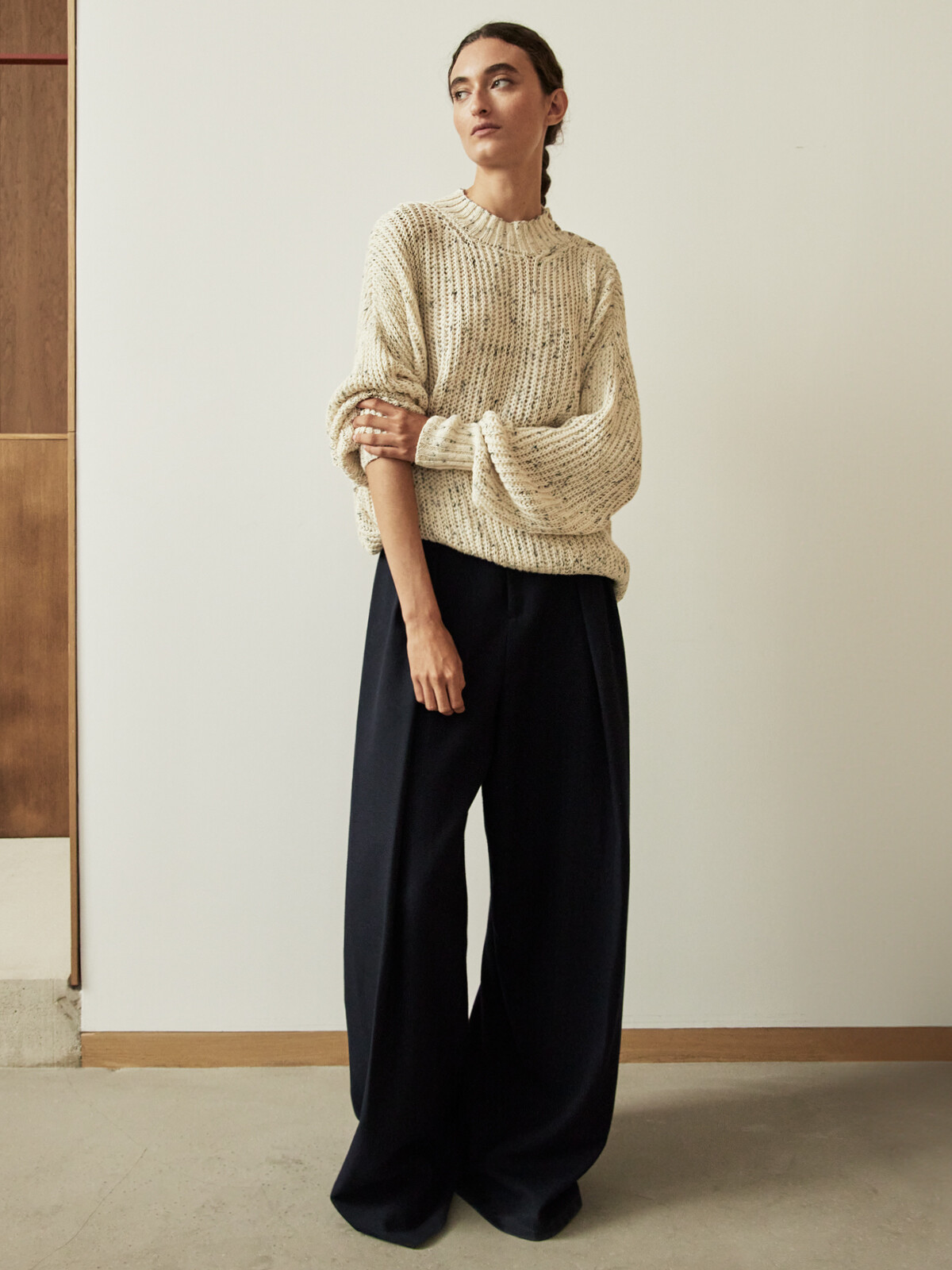 Buttoned fisherman sweater Image