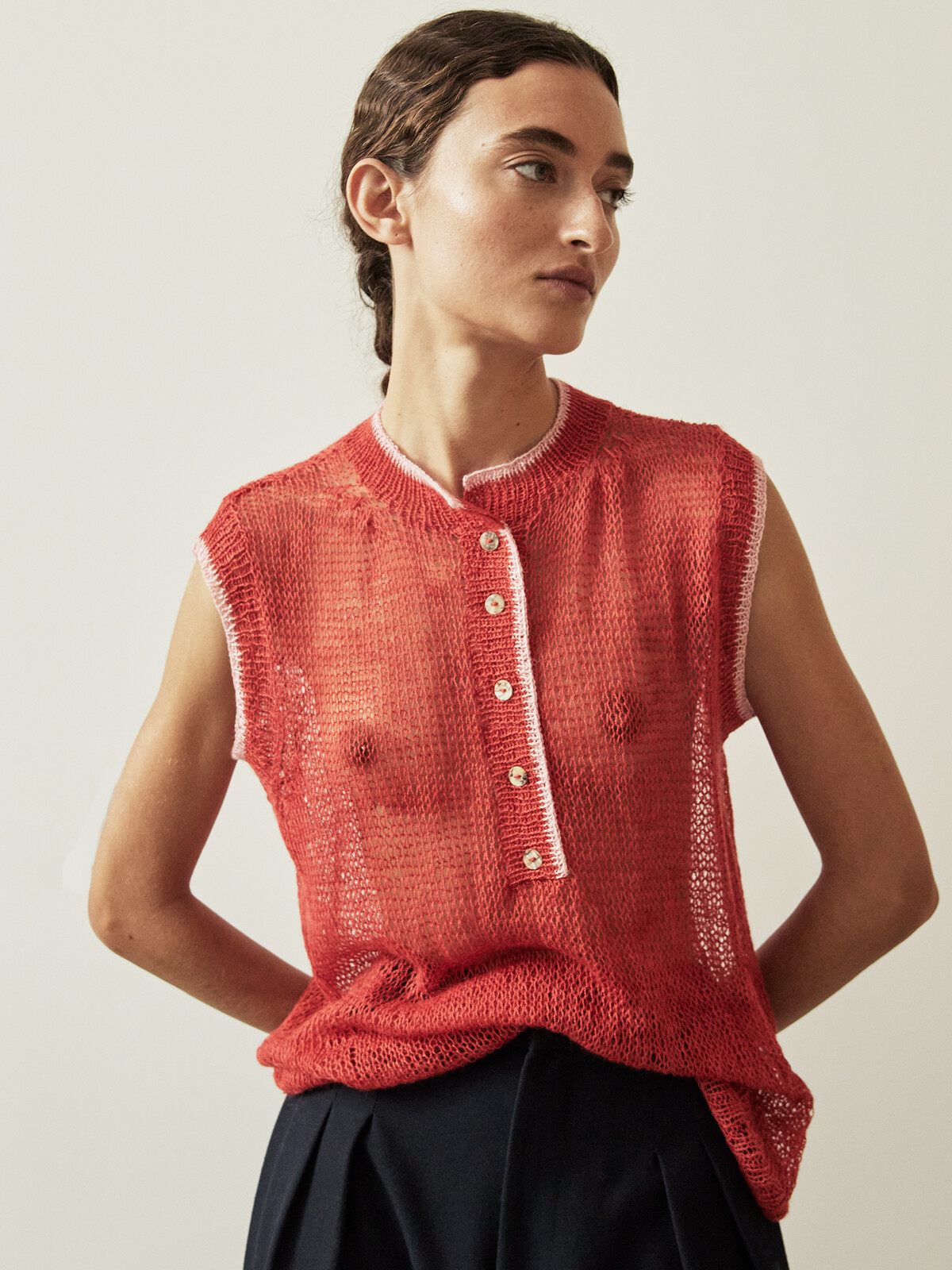 Henley vest Image