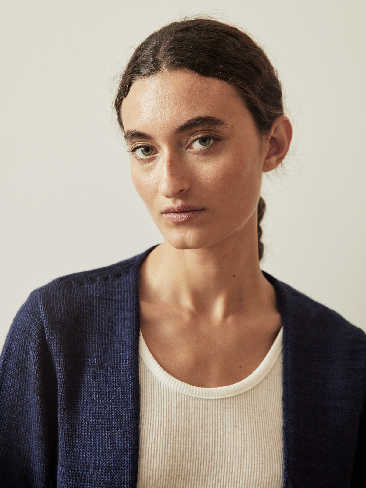 Deep v-neck cardigan Image