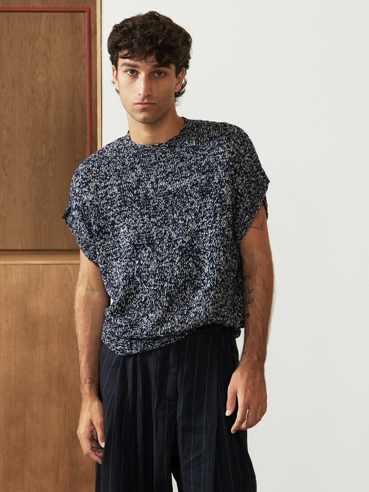 Buttoned sleeve sweater Image