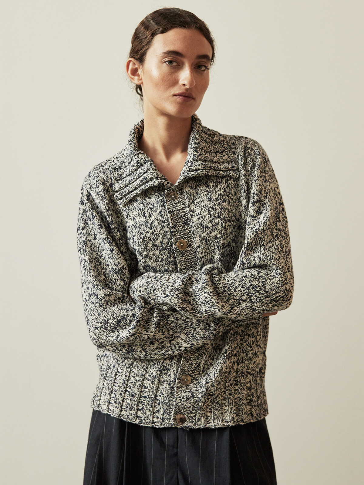 Collar cardigan